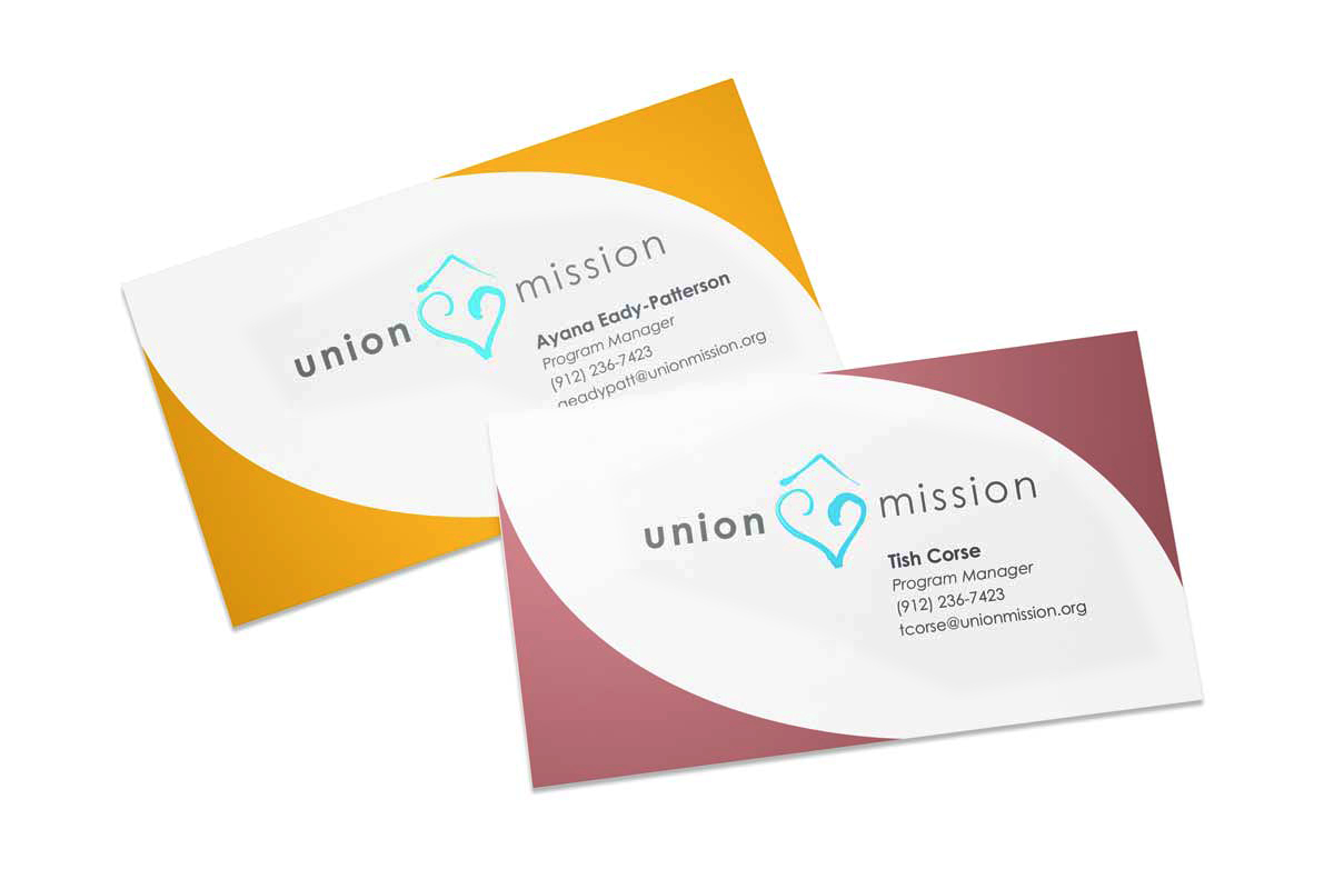 business cards for Union Mission